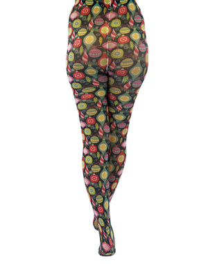 Christmas Bauble Printed Tights