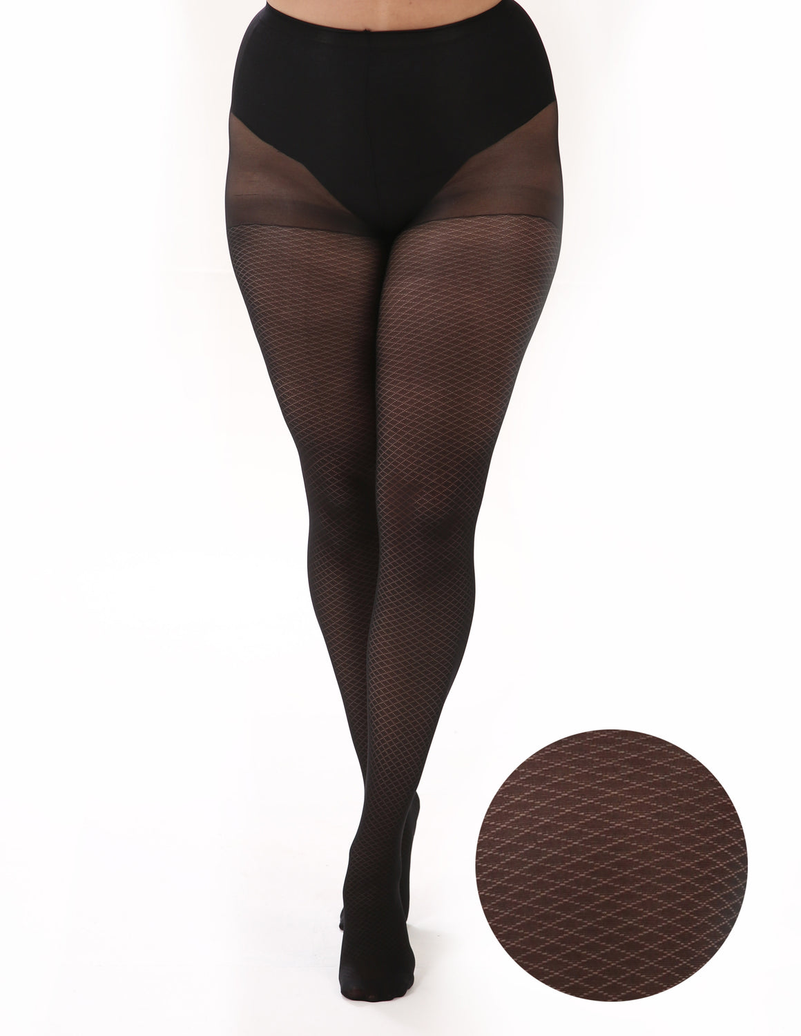 Criss Cross Opaque Tights