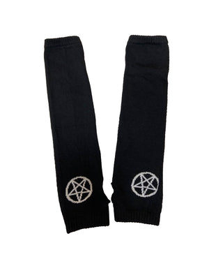 Knitted Pentagram Fingerless Gloves