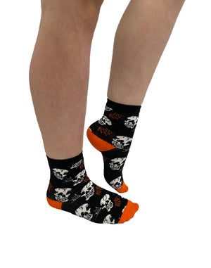 Skulls and Webs Ankle Socks from the wholesale socks collection from wholesale hosiery brand, Pamela Mann.