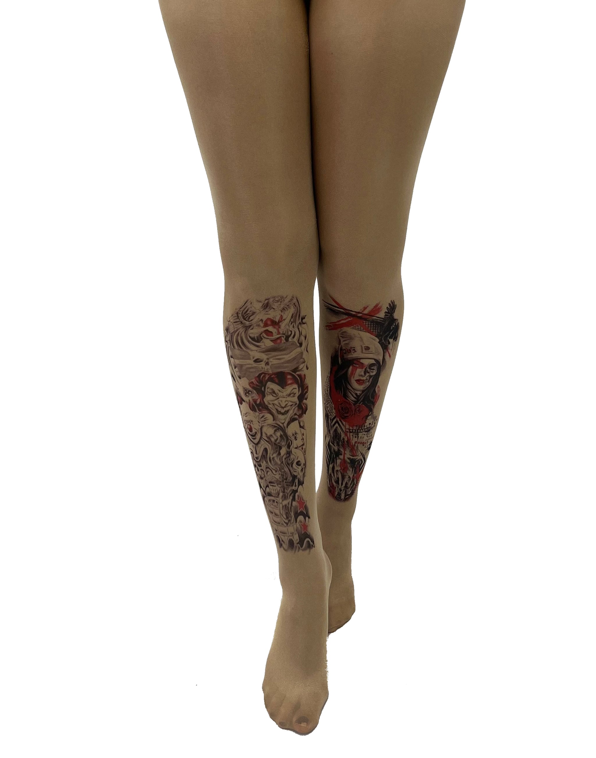 Buy Pyramid Rose Tattoo Tights Online in India - Etsy