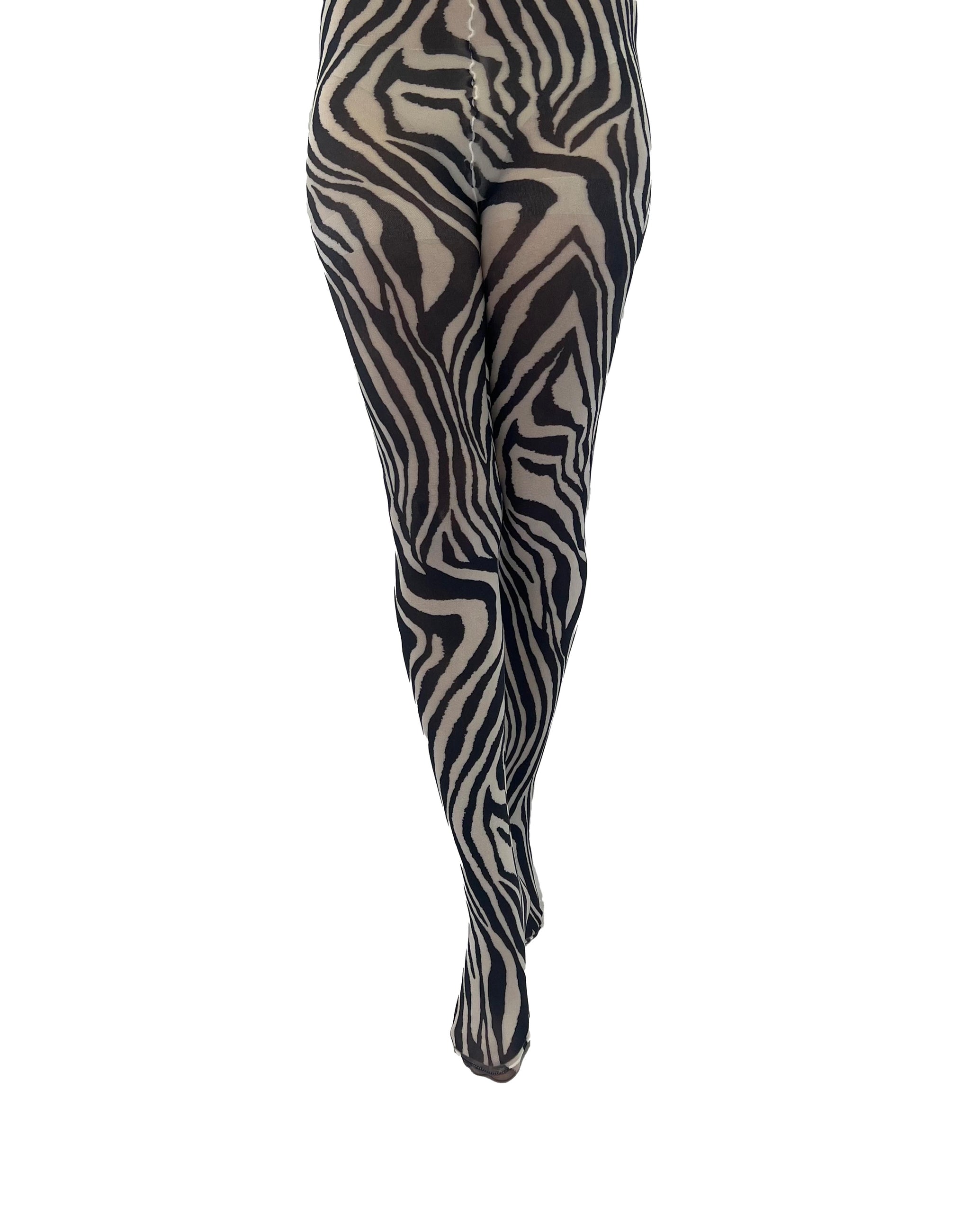 Buy Black/ Grey/ Neutral/ Animal Print/ Zebra Print Leggings 5