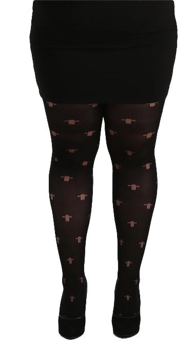 Opaque Gothic Cross Tights